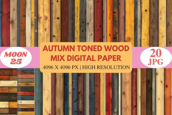 Bring Autumn to Your Creative Projects with the Autumn Toned Wood Planks Paper Set