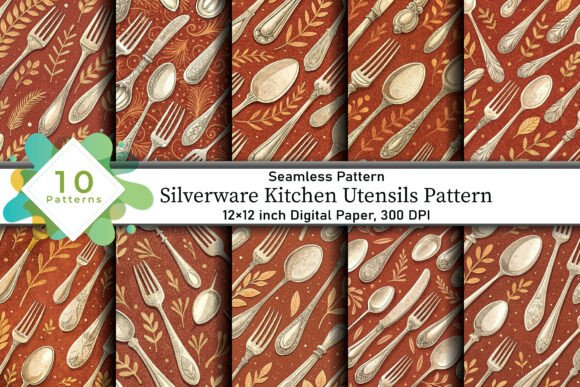 Enhancing Creativity with Silverware Kitchen Utensils Pattern: A Comprehensive Guide for Crafters and Designers