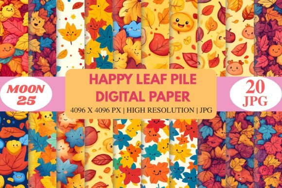 Happy Leaf Pile Digital Paper: A Strategic Tool for Autumn-Inspired Creativity