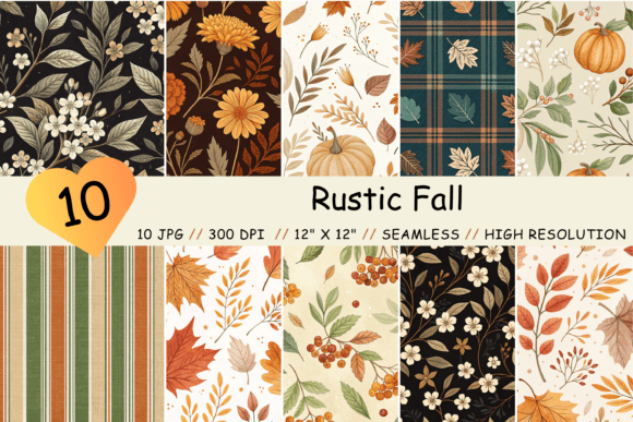 Rustic Fall Digital Paper: Embracing the Cozy Autumn Aesthetic in Creative Projects