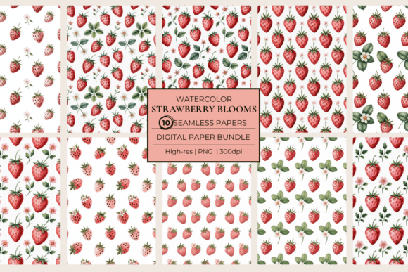 Strawberry Blooms for Fresh Design Projects
