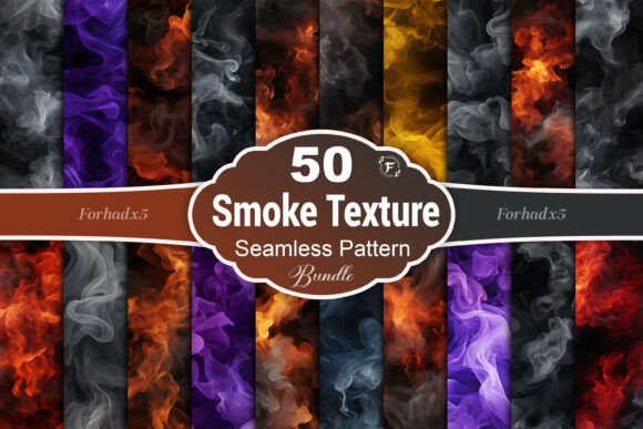 Transform Your Creative Projects with the Smoke Texture Seamless Pattern Bundle