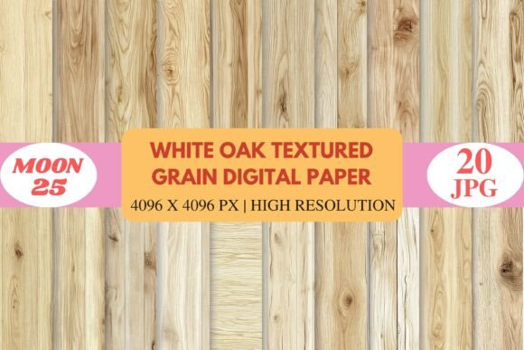 White Oak Textured Grain Digital Paper: Elevate Your Designs with Organic Sophistication